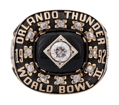 1992 Orlando Thunder World Football League Division Champions Ring